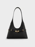 Arlet Metallic-Accent Belted Hobo Bag_Black
