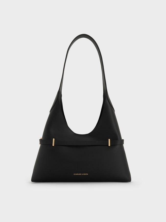 Arlet Metallic-Accent Belted Hobo Bag_Black