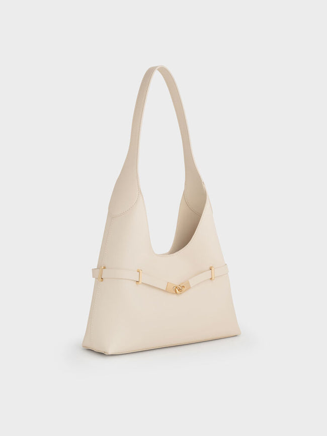 Arlet Metallic-Accent Belted Hobo Bag_Cream