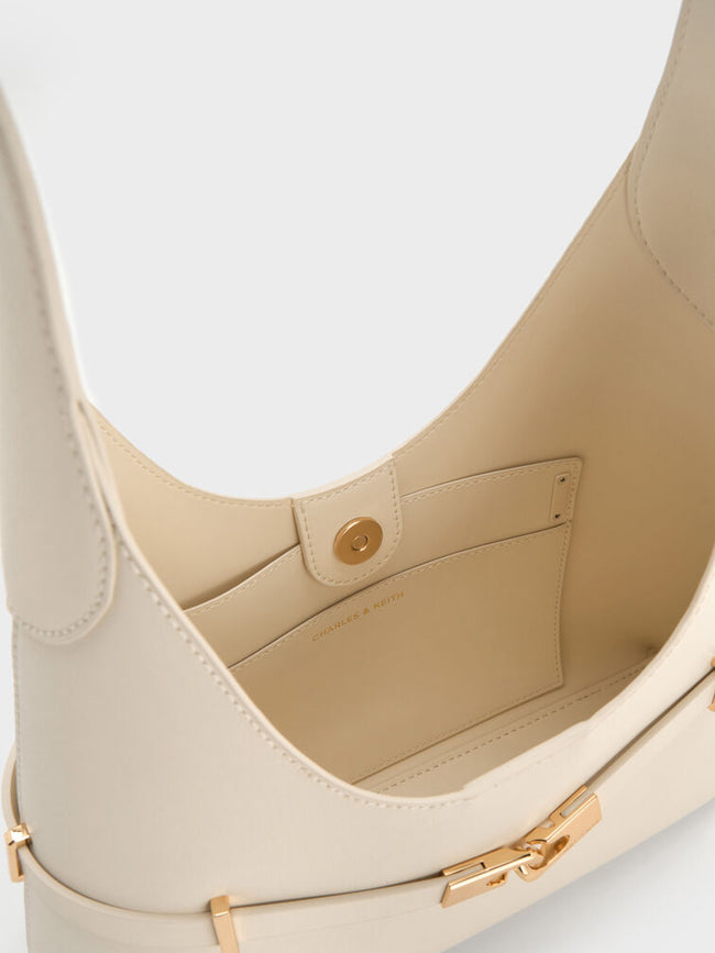Arlet Metallic-Accent Belted Hobo Bag_Cream