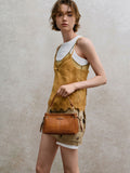 CHARLES & KEITH Women Noane Top Handle Bag -Distressed Tan