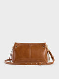 CHARLES & KEITH Women Noane Top Handle Bag -Distressed Tan