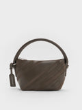 Zeya Recycled Suede Top Handle Bag_Dark Moss