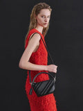 Zeya Recycled Suede Top Handle Bag_Noir