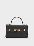 Arlet Belted Top Handle Bag_Black