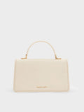 Arlet Belted Top Handle Bag_Cream