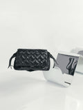 Ivette Woven Shoulder Bag_Noir