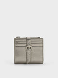 Blaise Grommet Belt Top Zip Small Wallet_Pewter