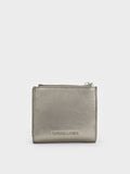 Blaise Grommet Belt Top Zip Small Wallet_Pewter