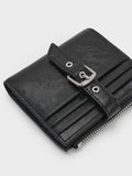 Blaise Grommet Belt Top Zip Small Wallet_Noir