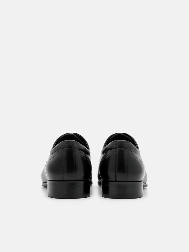 PEDRO Leather Derby Shoes- Black