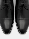 PEDRO Leather Derby Shoes- Black