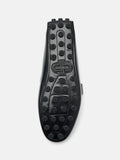 PEDRO Leather Penny Driving Shoes- Black