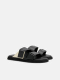 PEDRO Velcro Slide Sandals- Black