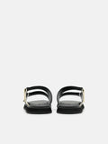 PEDRO Velcro Slide Sandals- Black