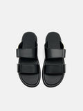 PEDRO Velcro Slide Sandals- Black