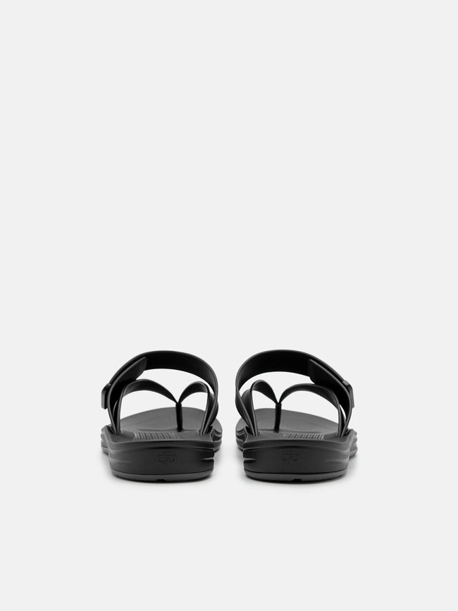 PEDRO Banded Thong Sandals- Black