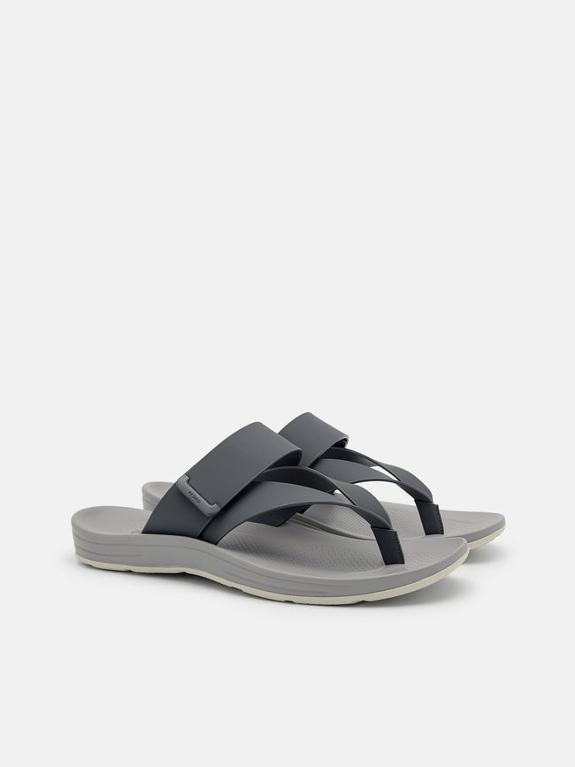PEDRO Banded Thong Sandals- DarkGrey