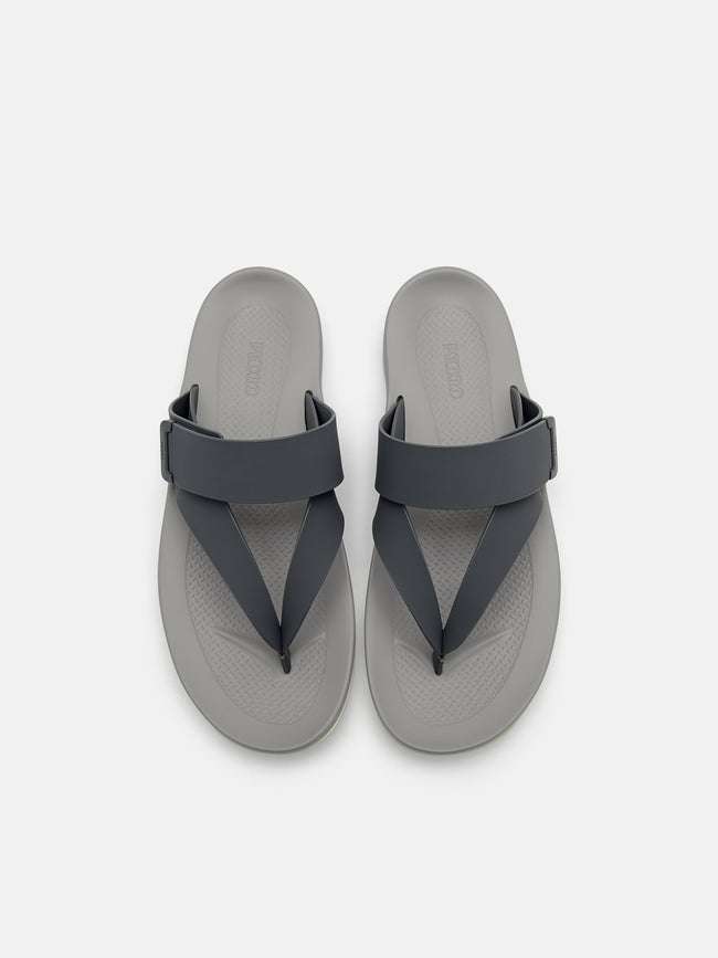 PEDRO Banded Thong Sandals- DarkGrey
