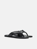 PEDRO Buckle Thong Sandals- Black