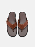 PEDRO Buckle Thong Sandals- Brown