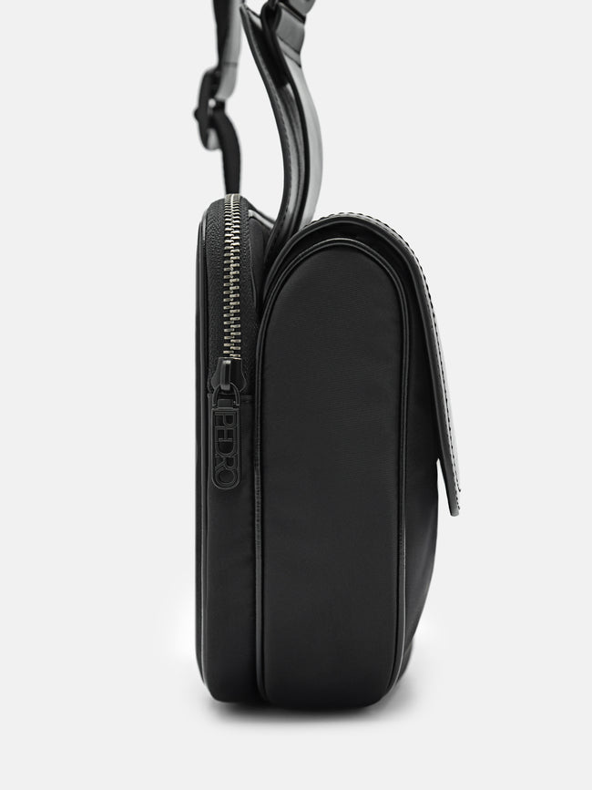 PEDRO Nylon Crossbody Pouch- Black