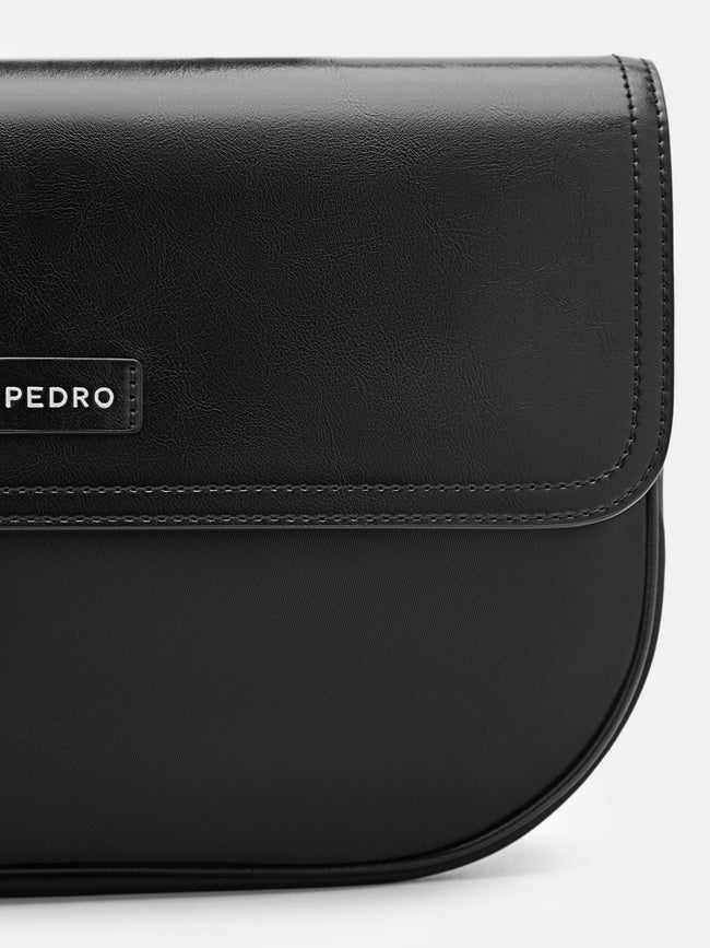 PEDRO Nylon Crossbody Pouch- Black