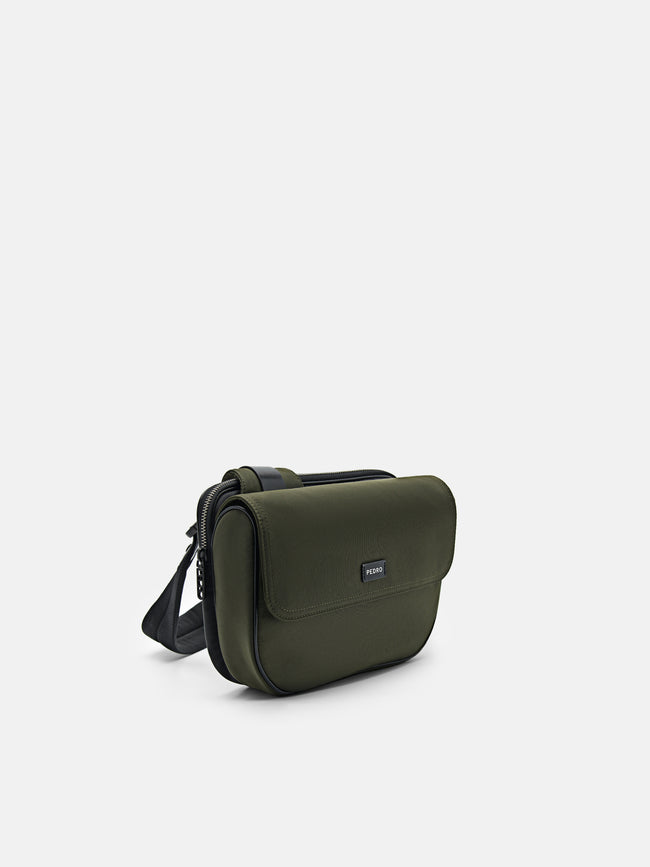 PEDRO Nylon Crossbody Pouch- Military Green