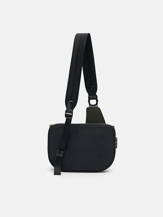 PEDRO Nylon Crossbody Pouch- Military Green