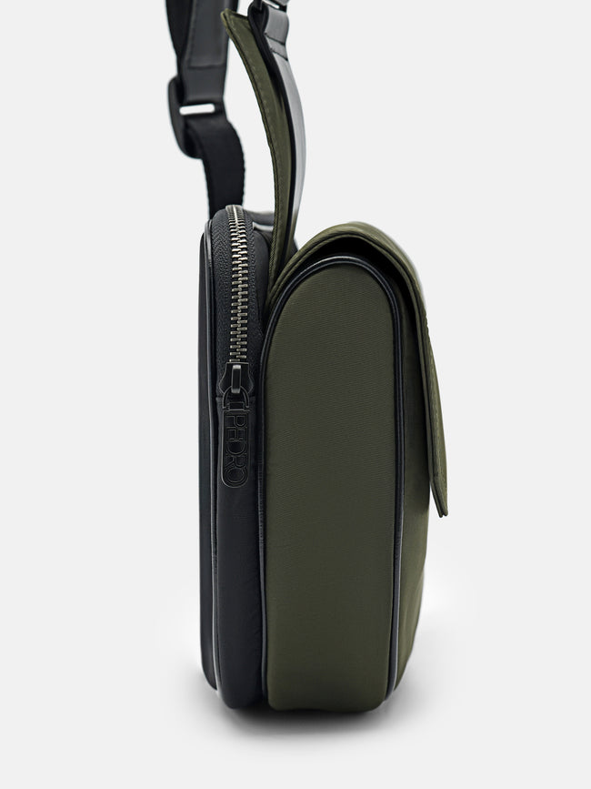 PEDRO Nylon Crossbody Pouch- Military Green