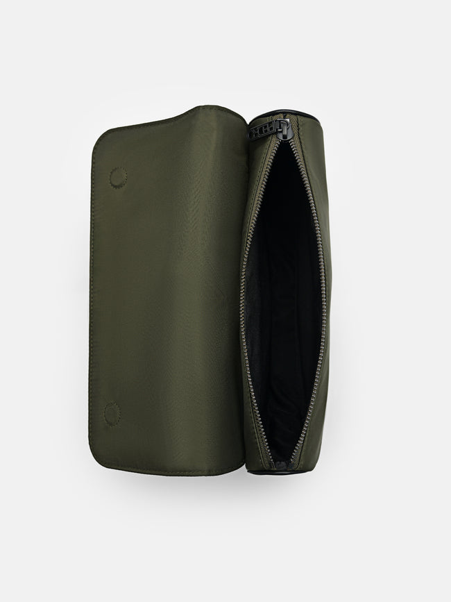 PEDRO Nylon Crossbody Pouch- Military Green