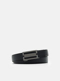PEDRO Embossed Leather Automatic Belt- Black