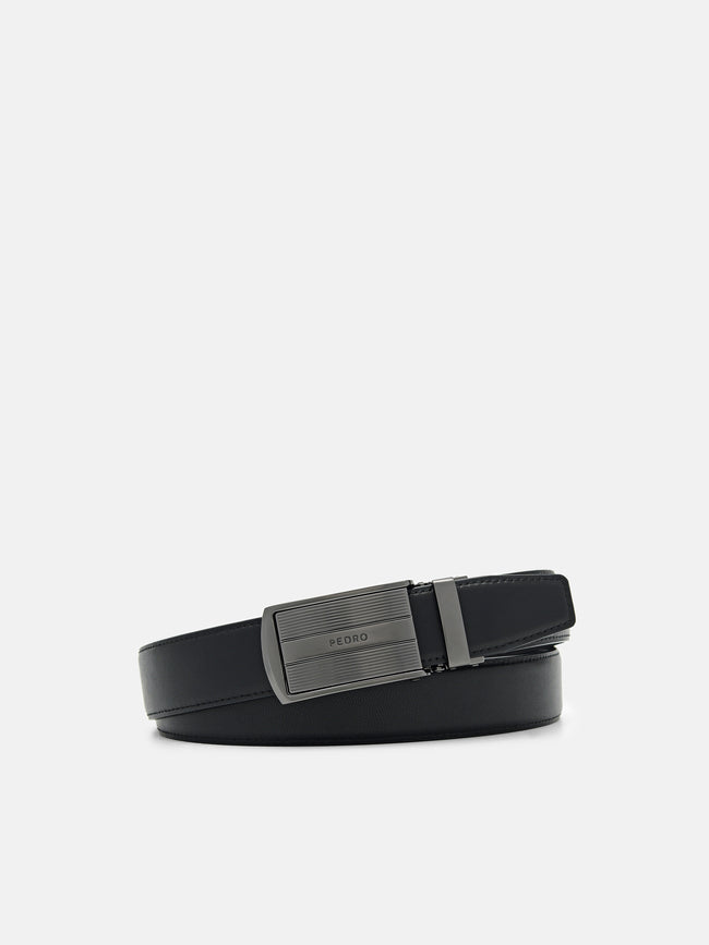 PEDRO Leather Automatic Belt- Black