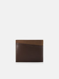 PEDRO Nubuck Leather Bi-Fold Wallet with Insert- Dark Brown