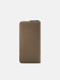 PEDRO embossed  leather long wallet-Taupe