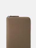 PEDRO embossed  leather long wallet-Taupe