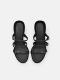 PEDRO Helix Heel Sandals- Black