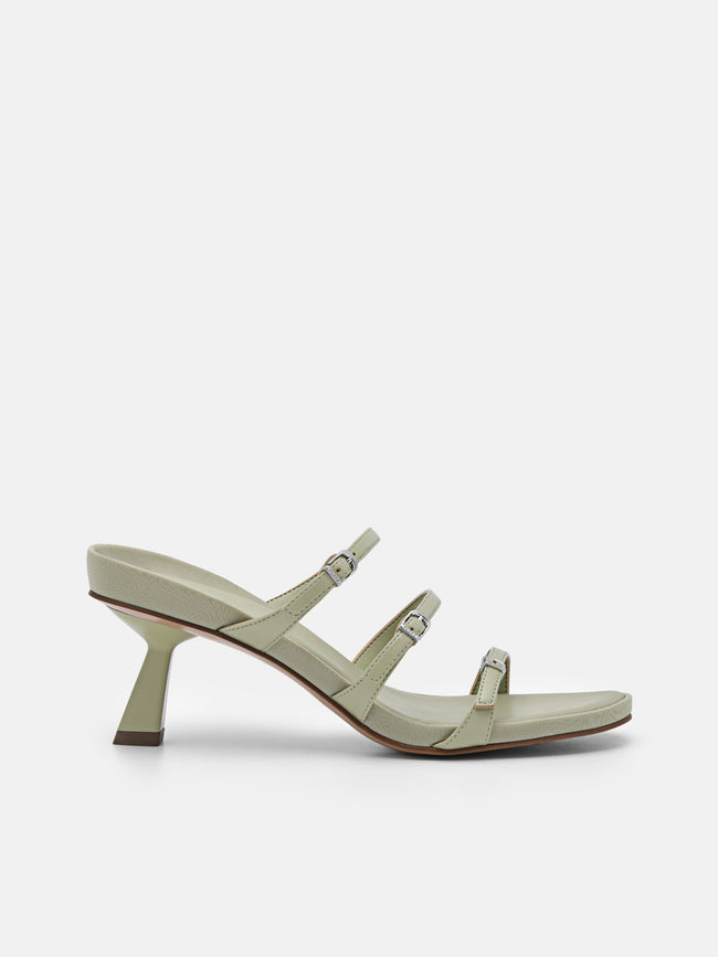 PEDRO Helix Heel Sandals- Olive