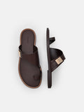 PEDRO Jatte Leather Sandals- Dark Brown