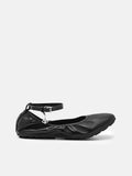 PEDRO Eclipse Leather Ballerina Flats- Black