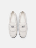 PEDRO Jatte Leather Loafers- Chalk