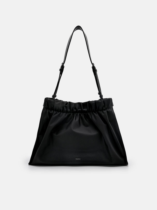 PEDRO Helix Nylon Shoulder Bag- Black