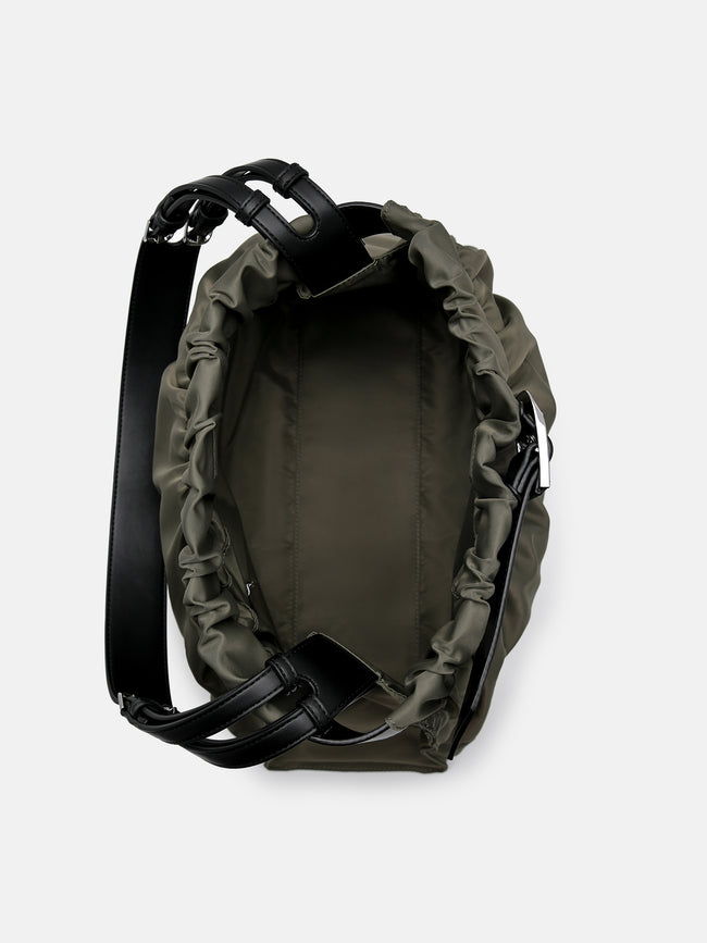 PEDRO Helix Nylon Shoulder Bag- Olive