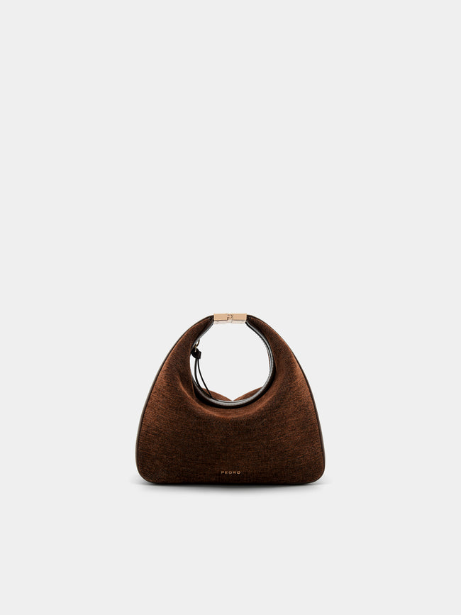 PEDRO Jatte Crescent Bag- Brown