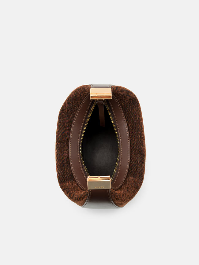 PEDRO Jatte Crescent Bag- Brown
