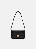 PEDRO PEDRO Studio Leather Shoulder Bag- Black