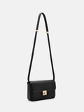 PEDRO PEDRO Studio Leather Shoulder Bag- Black