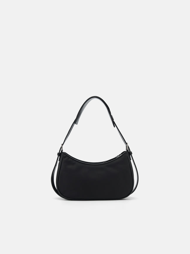 PEDRO Helix Buckle Shoulder Bag- Black