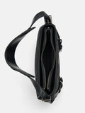 PEDRO Helix Buckle Shoulder Bag- Black