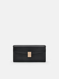 PEDRO Jattle Leather Bi-Fold Long Wallet- Black